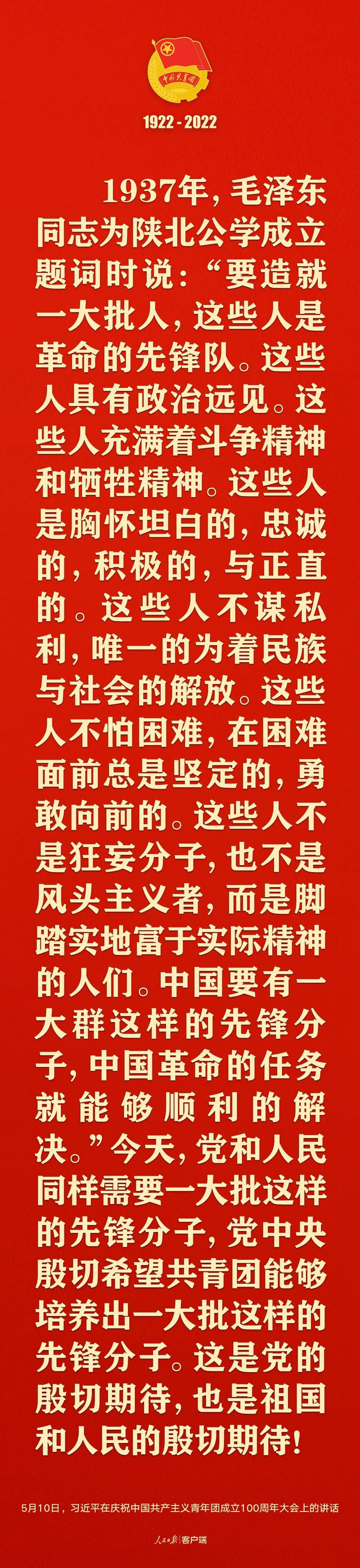 習近平：黨和國家的希望寄托在青年身上！