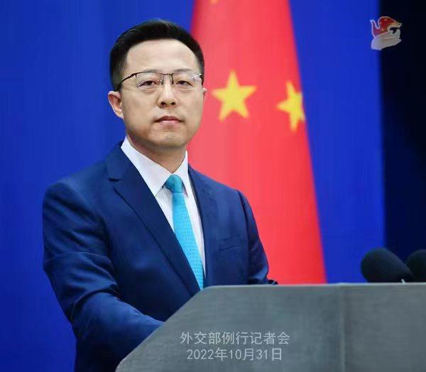外交部發(fā)言人趙立堅。 薛偉 攝