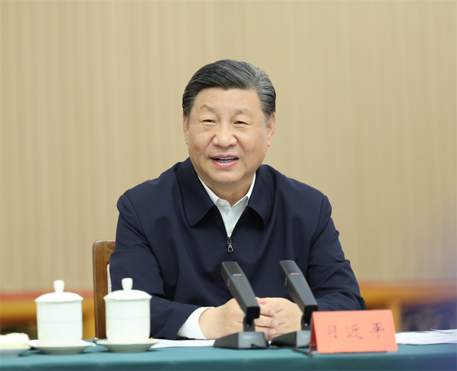 2024年5月23日下午，中共中央總書記、國家主席、中央軍委主席習(xí)近平在山東省濟(jì)南市主持召開企業(yè)和專家座談會(huì)并發(fā)表重要講話。新華社記者 鞠鵬 攝