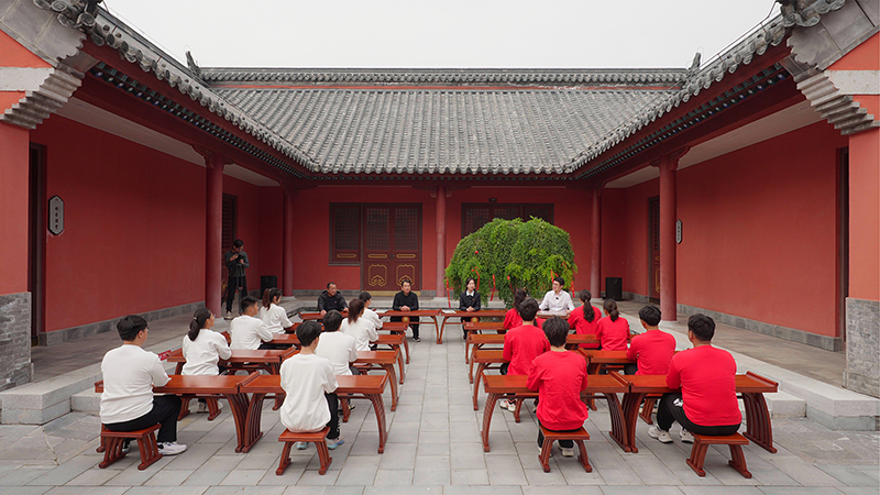 “一塊豆腐話(huà)清廉”思政課。滁州市委網(wǎng)信辦供圖