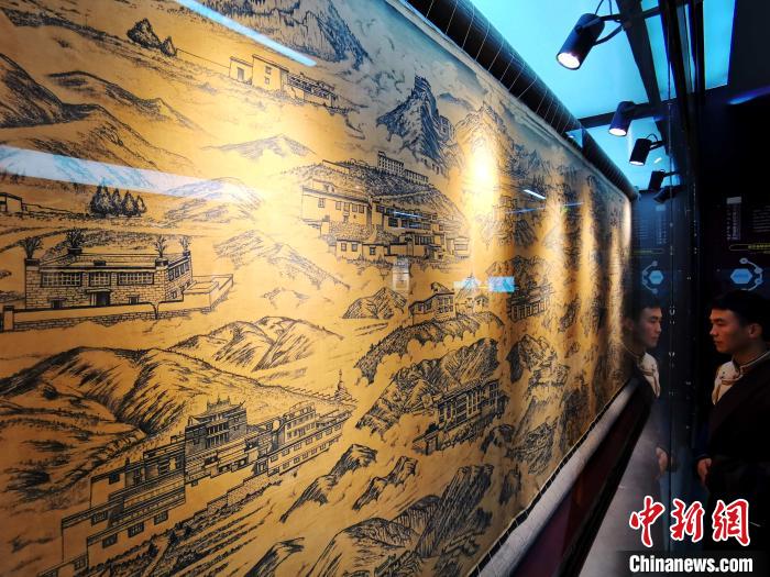 圖為歷代藏醫(yī)藥學(xué)教育機構(gòu)展示?！?zhí)砀?攝