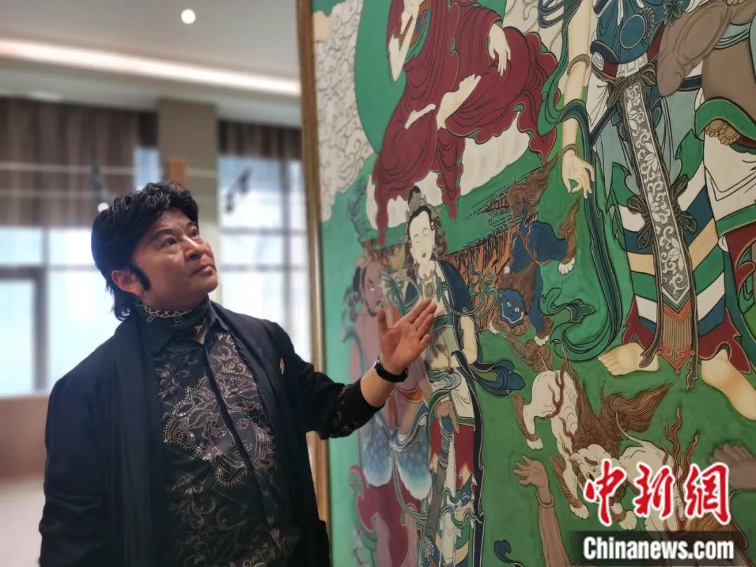 國家一級美術(shù)師劉觖。張?zhí)砀?攝