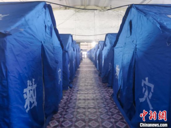 那曲火車站集中健康監(jiān)測點?！≈袊F路青藏集團有限公司拉薩車務(wù)段 供圖